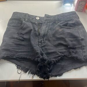 Pacsun Womens festival jean shorts “destroyed high waist”